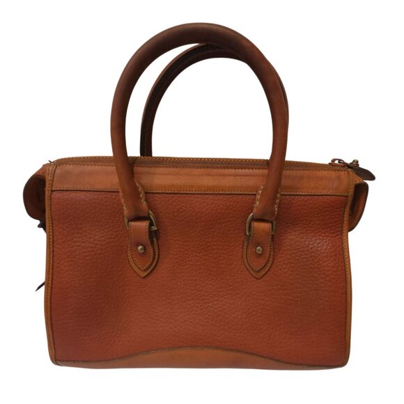 Vintage Dooney & Bourke Pebbled Leather Satchel Handbag - Made In USA - Picture 3 of 16